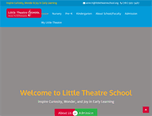 Tablet Screenshot of littletheatreschool.org